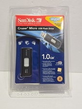 SanDisk Cruzer Micro USB Retractable Flash Thumb Stick Drive 1.0gb New SEALED picture