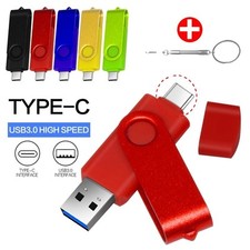 Type-C USB 3.0 High speed flash drive 2 IN 1 360° Rotate Freely Pen Drive 128GB/ picture