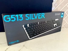 Logitech G513 Silver RGB Mechanical USB Wired Gaming Keyboard - Romer-G Tactile picture