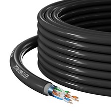 Syston Direct Burial Shielded Cat6e Ethernet Cable UV Waterproof - 50/100/250 ft picture