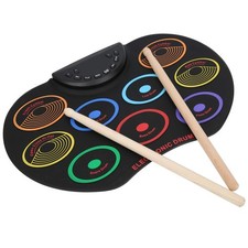 Electronic Drum Pad, Electronic Drum Pad Portable Colored Hand-Rolled Adult B... picture