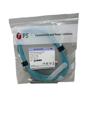 *NEW* FS 10M OM4 50/125 Multimode Fiber Patch Cable LC-UPC - LC-UPC OM4LCDX picture
