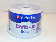 Blank DVD+R Discs Verbatim Life Series 50 Pack Brand New Factory Sealed 4.7GB picture
