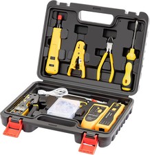 Network Tool kit, RJ45 Crimp Tool kit Pass Through Crimper Cat6 Cat5 Cat5e Crimp picture