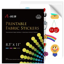 Lot 10-50 A-SUB Fabric Waterproof Sticker Paper for Inkjet Laser Printers 8.5x11 picture