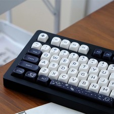 Milky Way White PBT Keycaps MOA Profile Dye-Sub for Cherry MX Switches 125 Keys picture