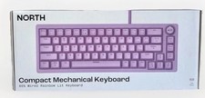 NORTH Compact Mechanical Keyboard 65% Wired USB-A Illuminated Purple QWERTY picture
