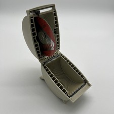 Vintage Tan Mead 20 Disc CD Holder Organiser Slide Selector Storage System picture