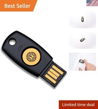 FIDO2 U2F Security Key Passkey Two-Factor Authentication 2FA USB Key PIN+Touc... picture