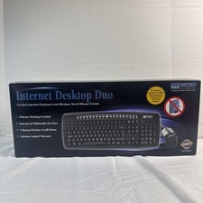 Micro Innovations Internet Desktop Duo Mouse And Keyboard Computer NEW IN BOX picture