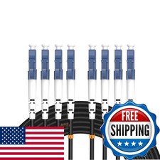 Jeirdus 60M 4 Core LC-LC Outdoor Armored Fiber Optic Cable 9/125 Singlemode picture
