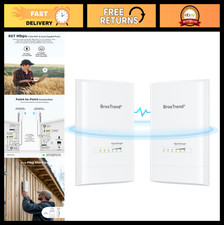 5KM Wireless Bridge Point to Point Outdoor, 2X Gigabit Ethernet Ports, Long Rang picture