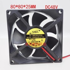 ADDA AD0848HB-A71GL 8025 DC48V 0.11A 8CM 2-Wire Inverter Cooling Fan picture