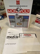 1989 Virgin Leisure Genius MONOPOLY Parker Brothers Computer PC Big Box picture