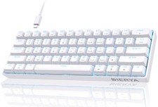 60% Mechanical Keyboard, DK61se Wired Gaming Keyboard with Red Switches, LED picture