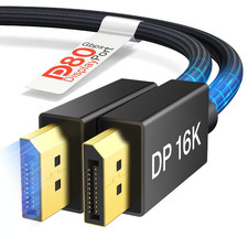 VESA Certified 80Gbps Displayport Cable 2.1,UHBR20 16K DP Cord 6.6FT picture