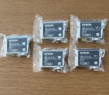 T096 96 Ink Cartridges Authentic Epson Stylus Photo R2880 Printer | 5 Pack picture