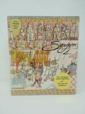 Vintage SARGON 4 V1.01 Chess Game PC/DOS 5.25 Disks 1989 CIB Big Box Rare picture