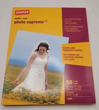 Staples Matte PHOTO SUPREME Double Sided 8 1/2