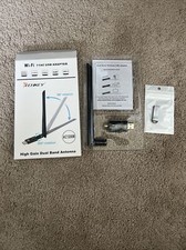 Techkey Wi-Fi 11AC USB Adapter High Gain Dual Antennas 2.4GHz+5.8GHz picture
