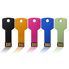 5Pack 16GB 32GB 64GB USB 2.0 Flash Drive Key Shape Memory Stick Thumb Pen Drives picture