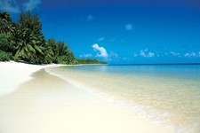 Landscape beach sand nature tropical Custom Gaming Mat Desk picture