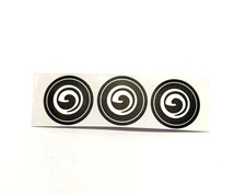 3 x GPU Graphics Card Fan Round Sticker  Label Decal for GALAX, 28mm picture