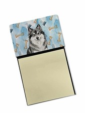Keeshond Coworker Watercolor Sticky Note Holder Refillable Dispenser Desk picture