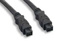 3FT Firewire IEEE-1394B Bilingual Cable Black 9PIN 9PIN iLink DV 3 Feet picture