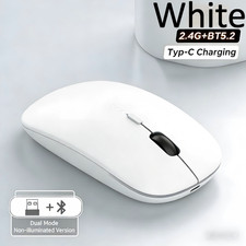 Rechargeable Wireless Mouse, 2.4G & Bluetooth 5.2 Dual Mode, Silent Type-C picture