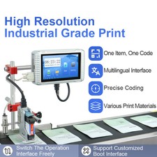 12.7mm Automatic Inkjet Printer Without Conveyor for Food Date Expiry picture