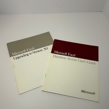Microsoft Excel Upgrading to 3.0 & Database Access User's Guide Manuals 1991 picture