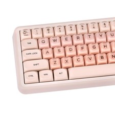 MOA Profile PBT Keycaps Jelly Keycap Foundation 136 Keys Cute Pink US Layout picture