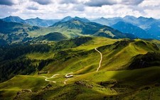 Landscape nature alps Custom Gaming Mat Desk picture