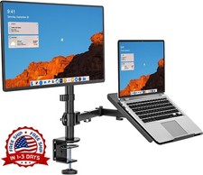 Soporte 360° Doble Para Laptop y Monitor LCD Montaje Ajustable De Escritorio New picture