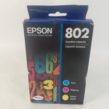 Epson 802 (T802520-S) Tri-Color Ink Cartridge Cyan Magenta Yellow Exp 06/2023 picture