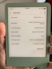 Amazon kindle 11th generation 2024 Matcha picture