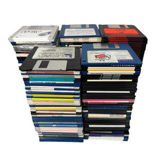 Lot of 265 Vintage Mac / PC Software Floppy Disks Diskettes 3.5