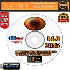 Caine Linux 14 Bootable Live Installer DVD – Grade AAA+ – Same Day Shipping picture