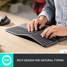 Logitech Ergo K860 Wireless Bluetooth Split Keyboard Graphite picture