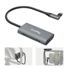 4-in-1 USB-C Hub with Cold Shoe Mount, Multiport Adapter for Camera & Laptop picture