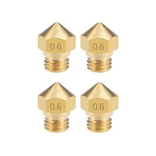 4pcs 0.6mm 3D Printer Nozzle Head M7 Thread for MK10 1.75mm Extruder Print picture