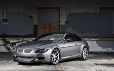 Cars bmw m6 e63 silver wheels wall Desk Mat Stitched picture