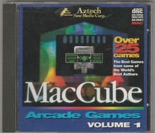 MacCube Arcade Games Volume 1 by Aztech New Media Corp for MAC 1995 ~ CD-ROM picture