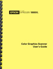 Epson Expression 10000XL Flatbed Scanner OWNER'S MANUAL picture
