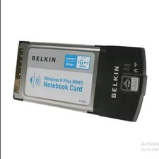 Belkin Wireless G Plus MIMO Notebook Network Adapter CardBus 802.11b/g 802.11+ picture