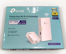 tp-link AV1000 Gigabit Powerline & AX1500 WiFi 6 Starter Kit TL-WPA7817 KIT New picture