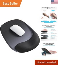 ErgoEase Mouse Pad with  Gel Wrist Support - Non-Slip, Easy Clean Design picture
