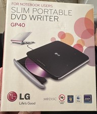 NEW LG Slim Portable DVD CD RW Writer GP40 For Notebooks w/Codes Mac TV Windows7 picture