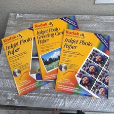 Mixed Photo Paper of 3 Lot Kodak - Inkjet Open Box - Various Sizes picture